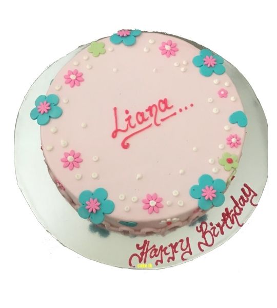 www.cake.lk | Simple Round Birthday Cake 1.5kg