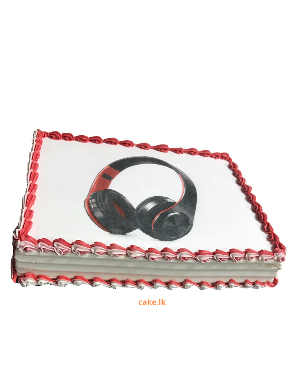 Headphone Print Cake 2Kg